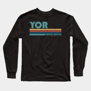 Proud Limited Edition Yor Name Personalized Retro Styles Long Sleeve T-Shirt